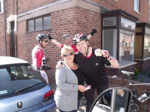A quick stop off in Bridgewater to pick up more pain killers and bandage for Simon