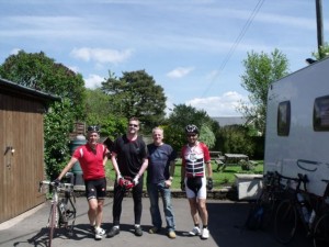 Stop off for lunch before leaving Anthony to ride onto Exeter